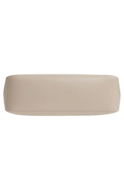 Shop Longchamp Roseau Leather Shoulder Tote - Beige In Clay
