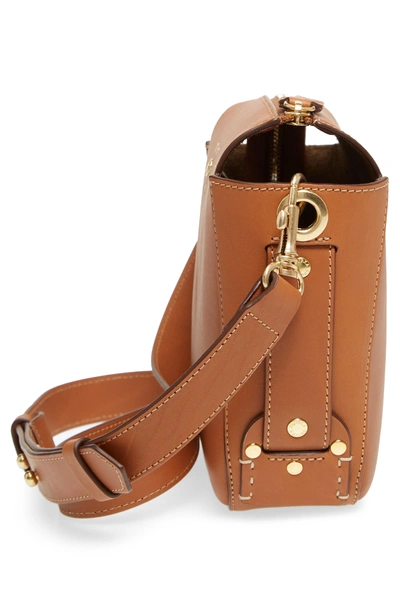 Shop Ghurka Tilley Leather Crossbody Bag - Brown In Chestnut
