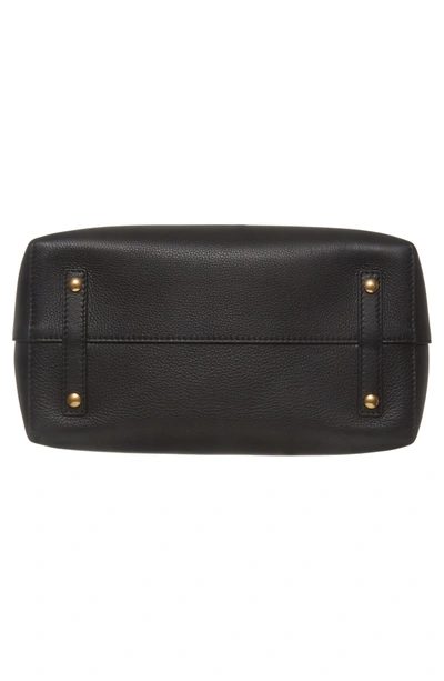Shop Burberry Medium Belt Bag Leather Tote - Black