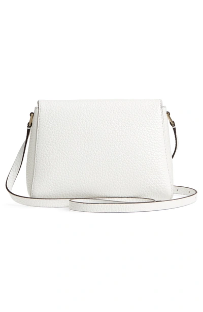 Shop Kate Spade Carter Street - Berrin Leather Crossbody Bag - White In Bright White