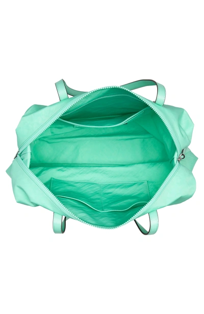 Shop Rebecca Minkoff Washed Nylon Tote - Green In Mint