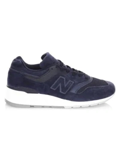 Shop New Balance 997 Made In Usa Low-top Sneakers In Blue