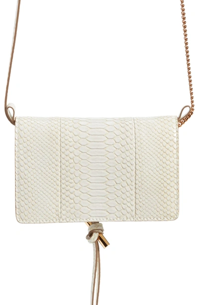 Stella Mccartney Flo Alter Snake Faux Leather Crossbody Bag Ivory ModeSens
