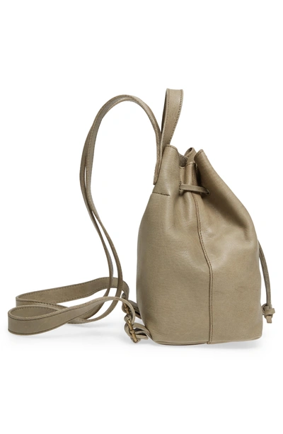 Shop Madewell Mini Somerset Leather Backpack - Green In Forgotten Landscape