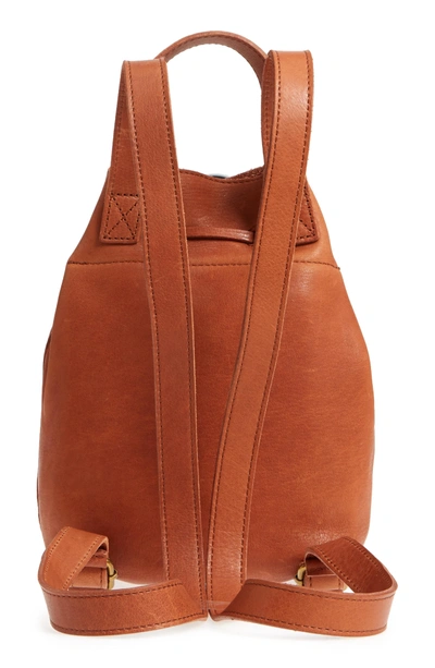 Shop Madewell Mini Somerset Leather Backpack - Brown In English Saddle