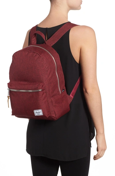 Shop Herschel Supply Co Grove Backpack - Red In Winetasting Crosshatch