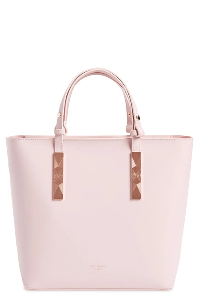 Ted Baker Jaceyy Adjustable Handle Leather Shopper - Pink In Light Pink |  ModeSens