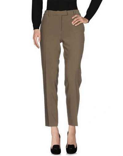 Shop Boutique Moschino Casual Pants In Green