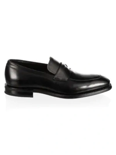 Shop Church's Parham Leather Penny Loafers In Black