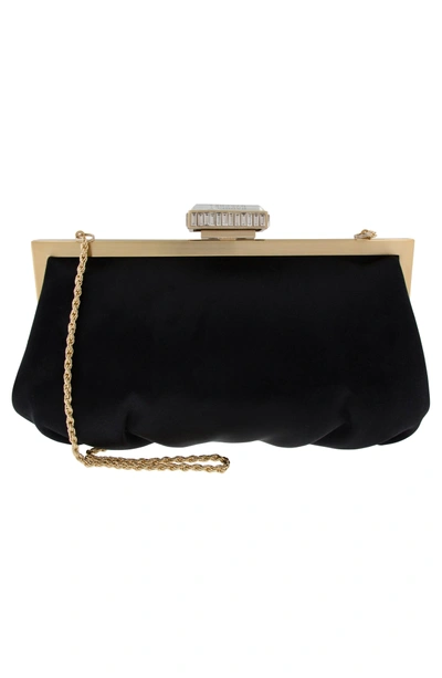 Shop Badgley Mischka Glow Embellished Frame Clutch - Black