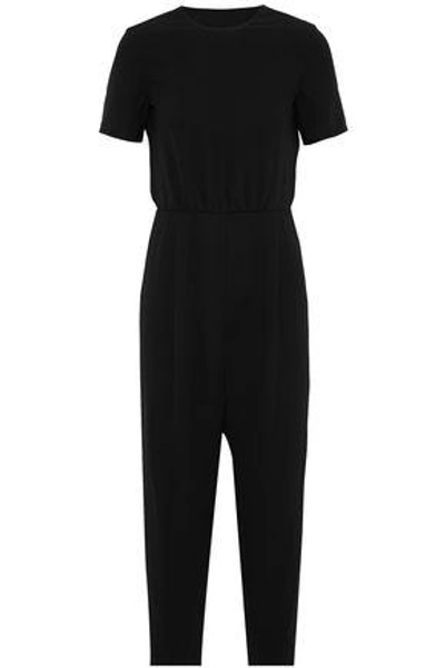 Shop Max Mara Foce Tie-back Crepe Jumpsuit In Black