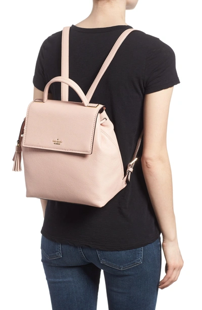 Shop Kate Spade Kingston Drive - Simona Leather Backpack - Pink In Warm Vellum