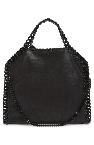 Shop Stella Mccartney Falabella Shaggy Deer Faux Leather Tote In Black