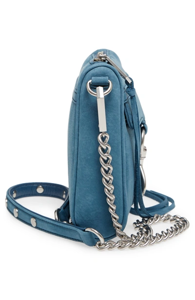 Shop Rebecca Minkoff Mini Mac Convertible Crossbody Bag - Blue In Octavio