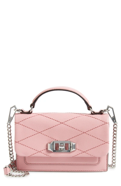Shop Rebecca Minkoff Small Je T'aime Leather Crossbody Bag - Pink In Blossom