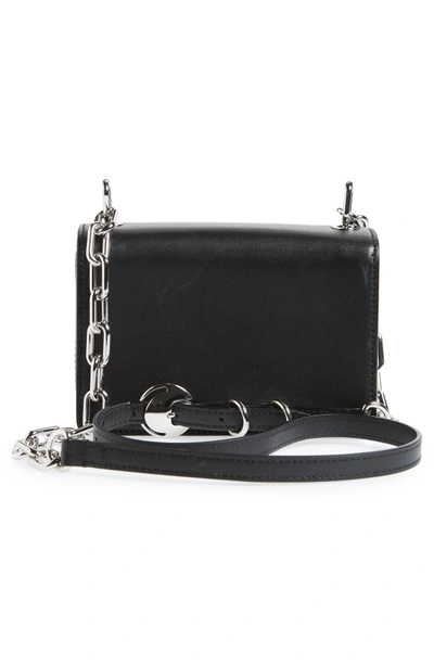 Shop Alexander Wang Hook Small Leather Crossbody Bag - Black