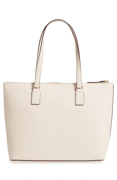 Kate Spade Cameron Street Lucie Leather Tote Bag In Tusk ModeSens