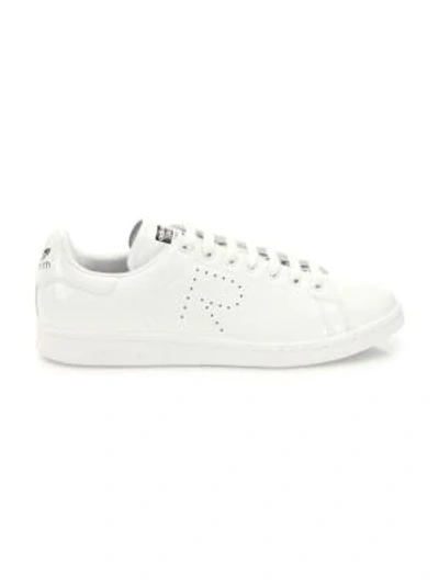 Shop Adidas Originals Raf Simons Stan Smith Leather Sneakers In White