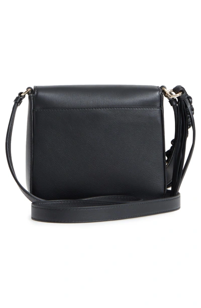 Shop Ferragamo Gancio Lock Leather Crossbody Bag - Black In Nero