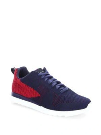 Shop Paul Smith Rappi Trainers In Navy