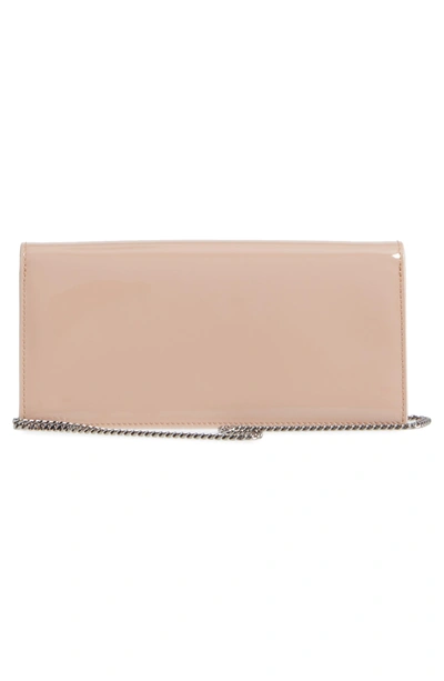 Shop Jimmy Choo Fie Suede & Patent Leather Clutch - Pink In Ballet Pink
