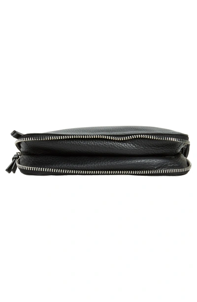 Shop Vince Camuto Small Edsel Leather Crossbody Bag - Black In Nero