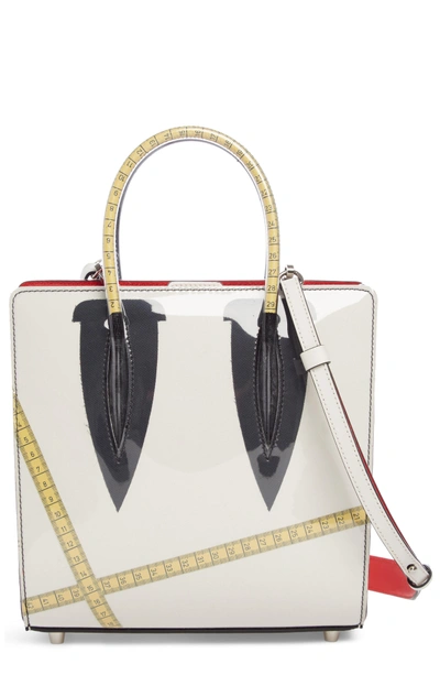 Shop Christian Louboutin Small Paloma Loubicouture Tote - Beige In Beige Multi