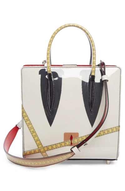 Shop Christian Louboutin Small Paloma Loubicouture Tote - Beige In Beige Multi