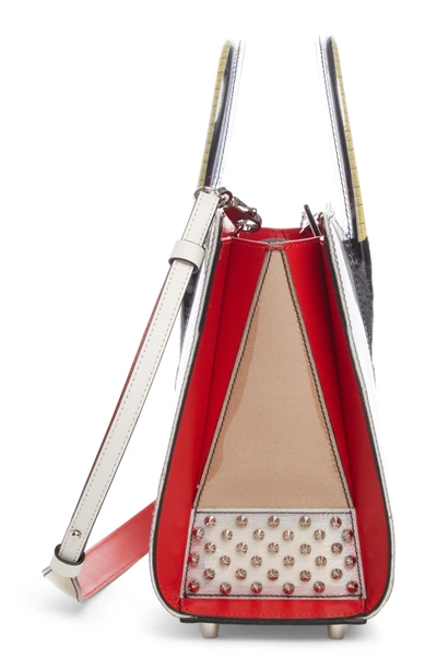 Shop Christian Louboutin Small Paloma Loubicouture Tote - Beige In Beige Multi