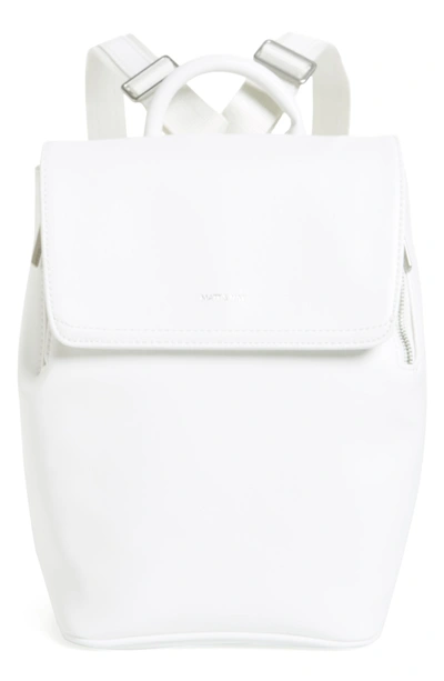 Shop Matt & Nat Mini Fabi Faux Leather Backpack - White