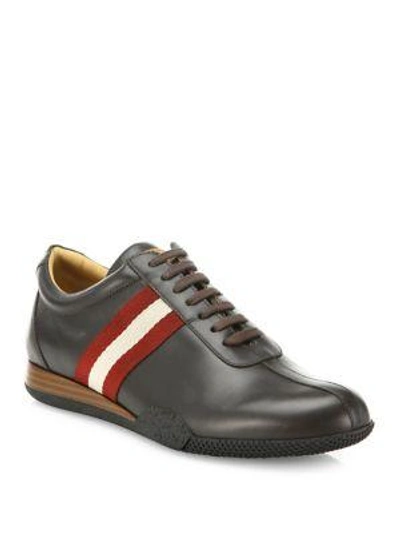 Shop Bally Frenz Trainspotting Lace-up Sneakers In Dark Brown