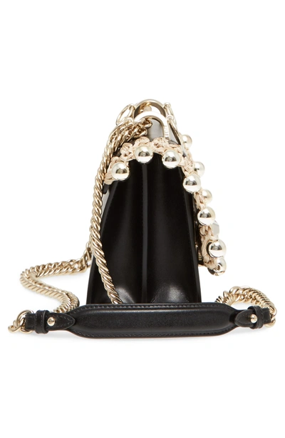 Shop Fendi Small Kan I Leather Shoulder Bag - Black In Nero/ Oro/ Chiaro
