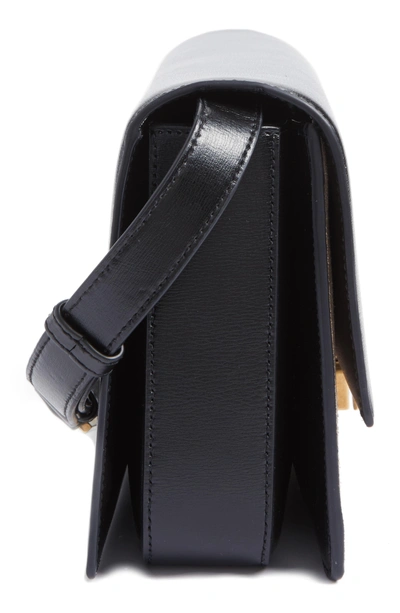 Shop Saint Laurent Medium Bellechasse Suede & Leather Shoulder Bag - Black In Noir/ Taupe Militare