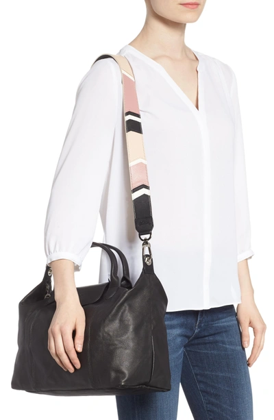 Longchamp cuir chevron hot sale