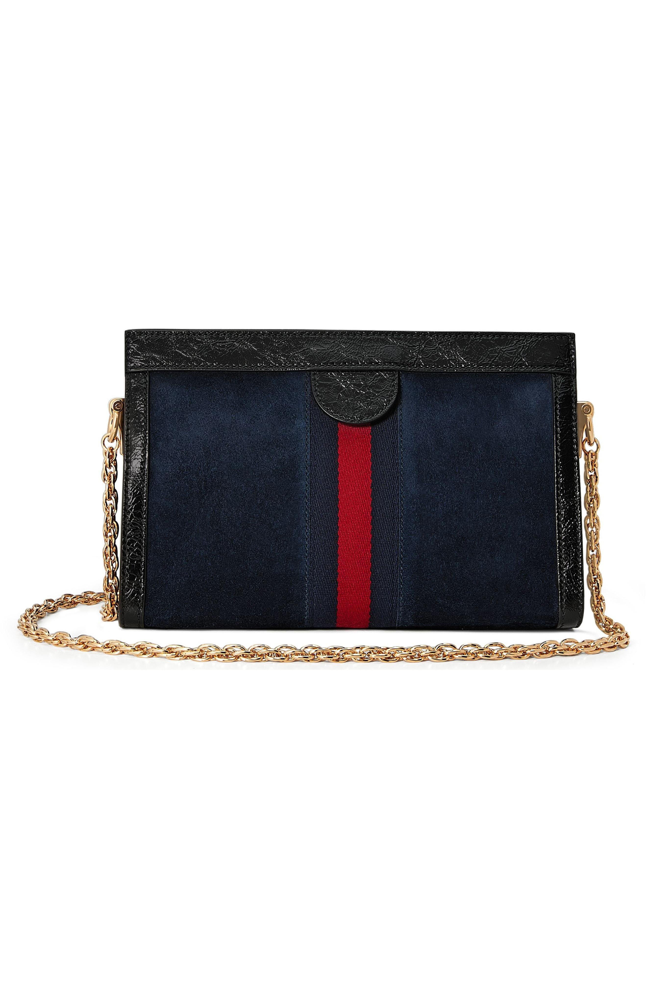 ophidia embroidered medium shoulder bag