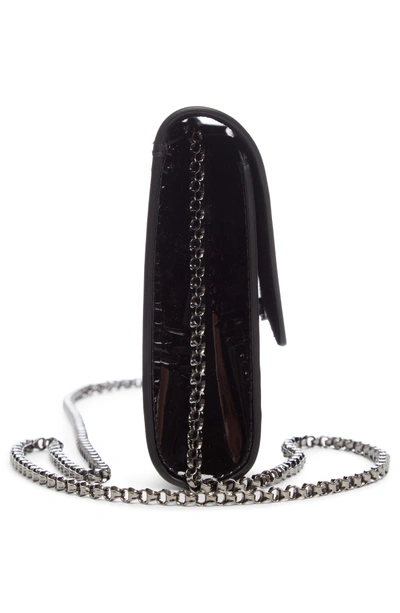 Shop Christian Louboutin Vero Dodat Patent Leather Clutch In Black