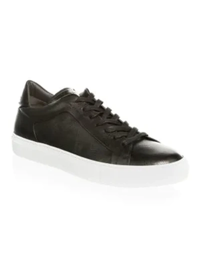 Shop To Boot New York Men's Leather Low-top Sneakers In Black