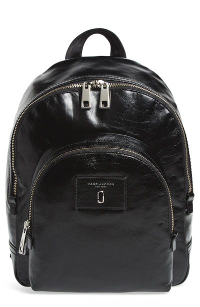 Shop Marc Jacobs Double Pack Leather Backpack - Black