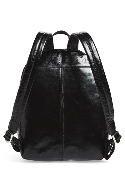 Shop Marc Jacobs Double Pack Leather Backpack - Black