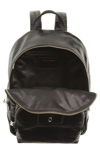 Shop Marc Jacobs Double Pack Leather Backpack - Black