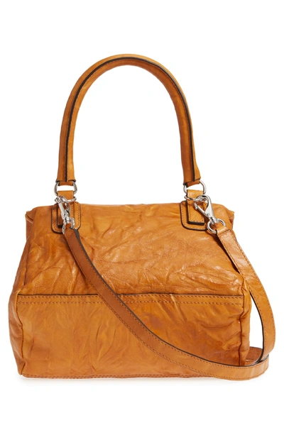 Shop Givenchy 'small Pepe Pandora' Leather Shoulder Bag - Yellow In Amber