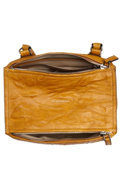 Shop Givenchy 'small Pepe Pandora' Leather Shoulder Bag - Yellow In Amber