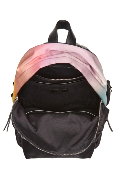 Shop Saint Laurent City Ombre Print Satin Backpack - Pink In Pink Multi