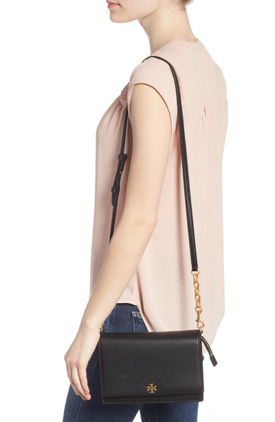 Shop Tory Burch Georgia Pebble Leather Shoulder Bag - Pink In Shell Pink