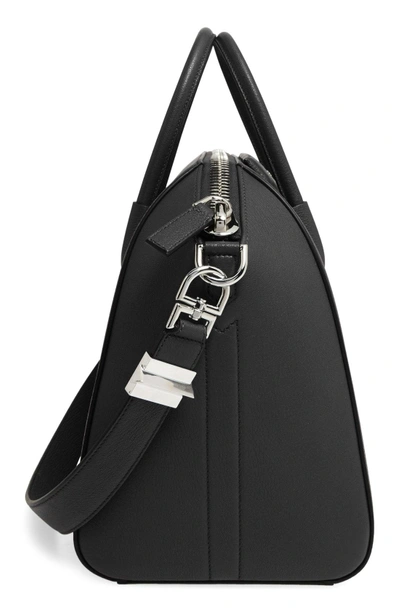 Shop Gucci 'medium Antigona' Sugar Leather Satchel In Black