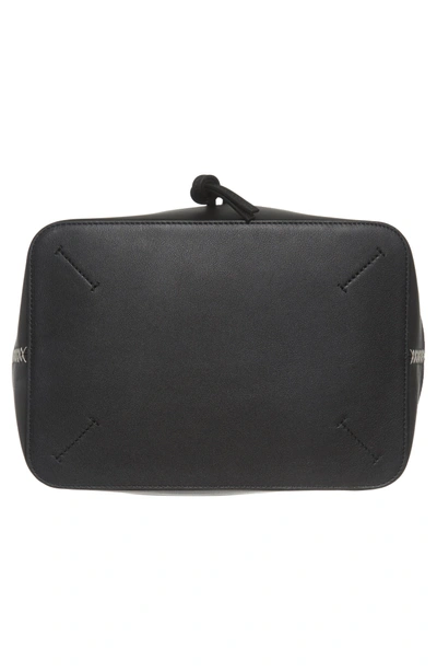Shop Loewe Midnight Leather Bucket Bag - Black