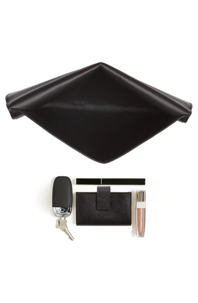 Shop Alexander Mcqueen Studded Calfskin Leather Envelope Clutch - Black