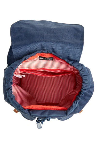 Shop Herschel Supply Co X-small Dawson Backpack In Navy/ Tan