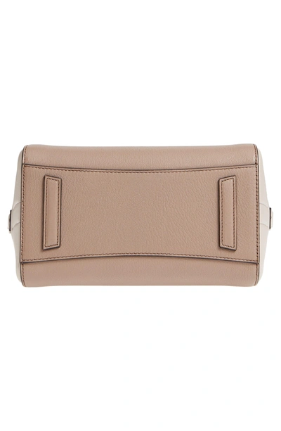 Shop Givenchy Mini Antigona Tricolor Sugar Leather Satchel - Beige In Linen