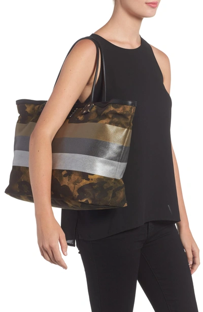 Shop Ghurka Smyth Ii Tote - Green In Green Camo/ Gunmetal Stripe